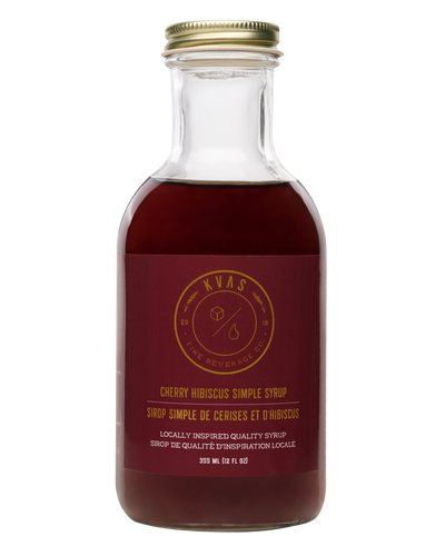 Transparent image of Kvas Cherry Hibiscus Simple Syrup bottle