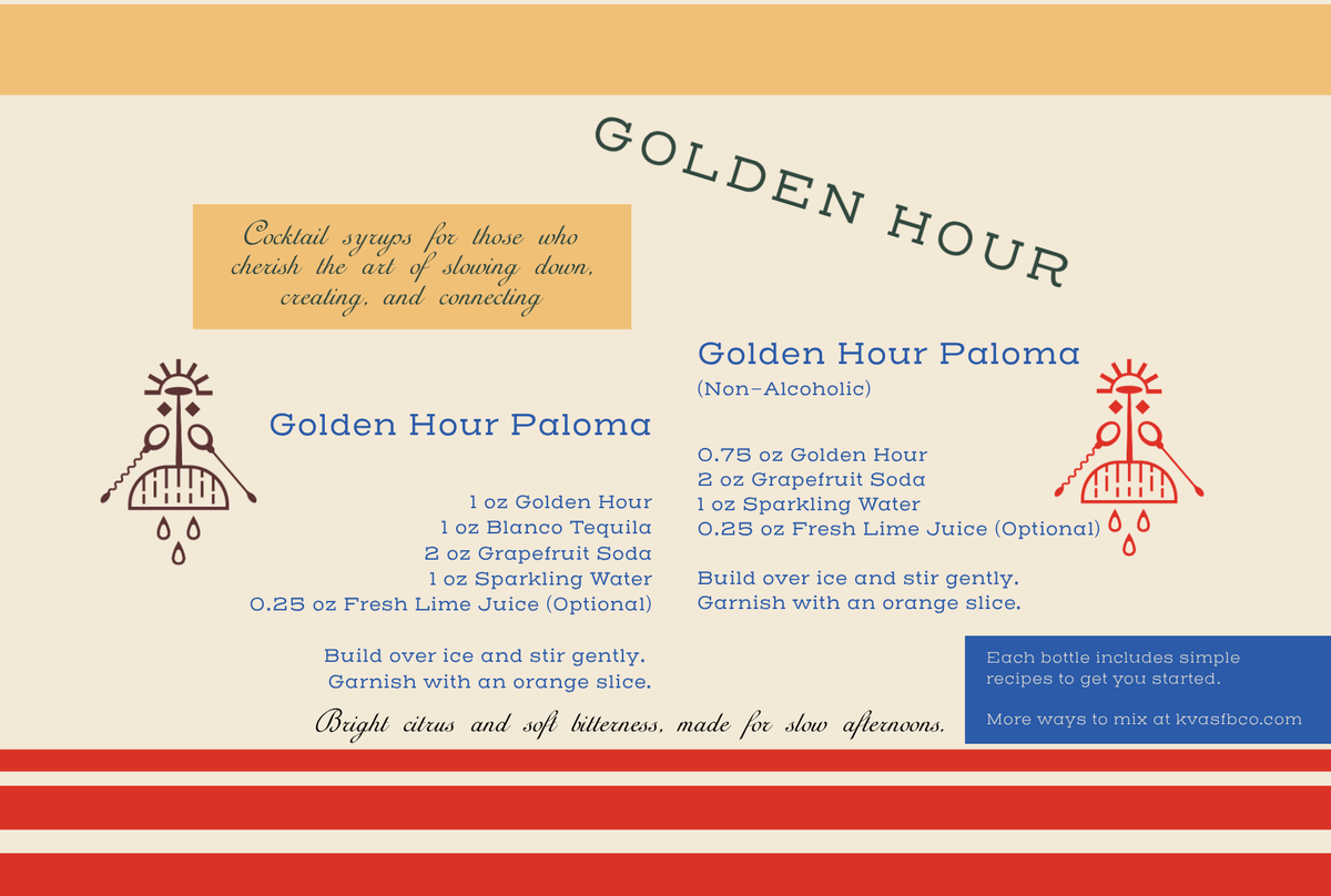 Golden Hour Sour Cocktail Syrup